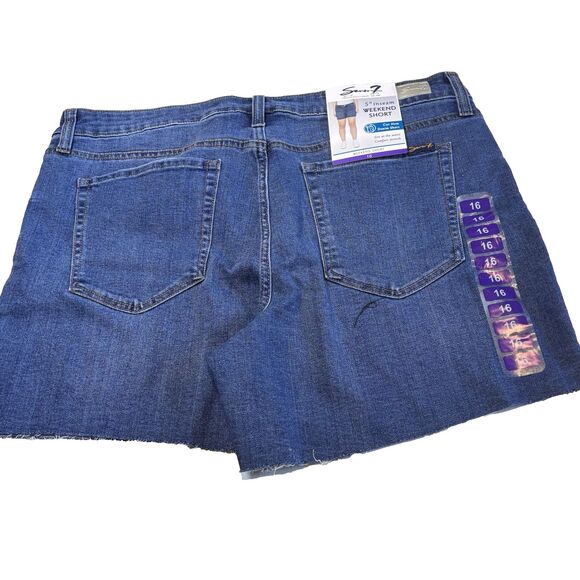 Seven7  Est. 1964 5" Inseam Weekend Short Denim Short US Size 16 Color Wild Fire - Picture 10 of 15